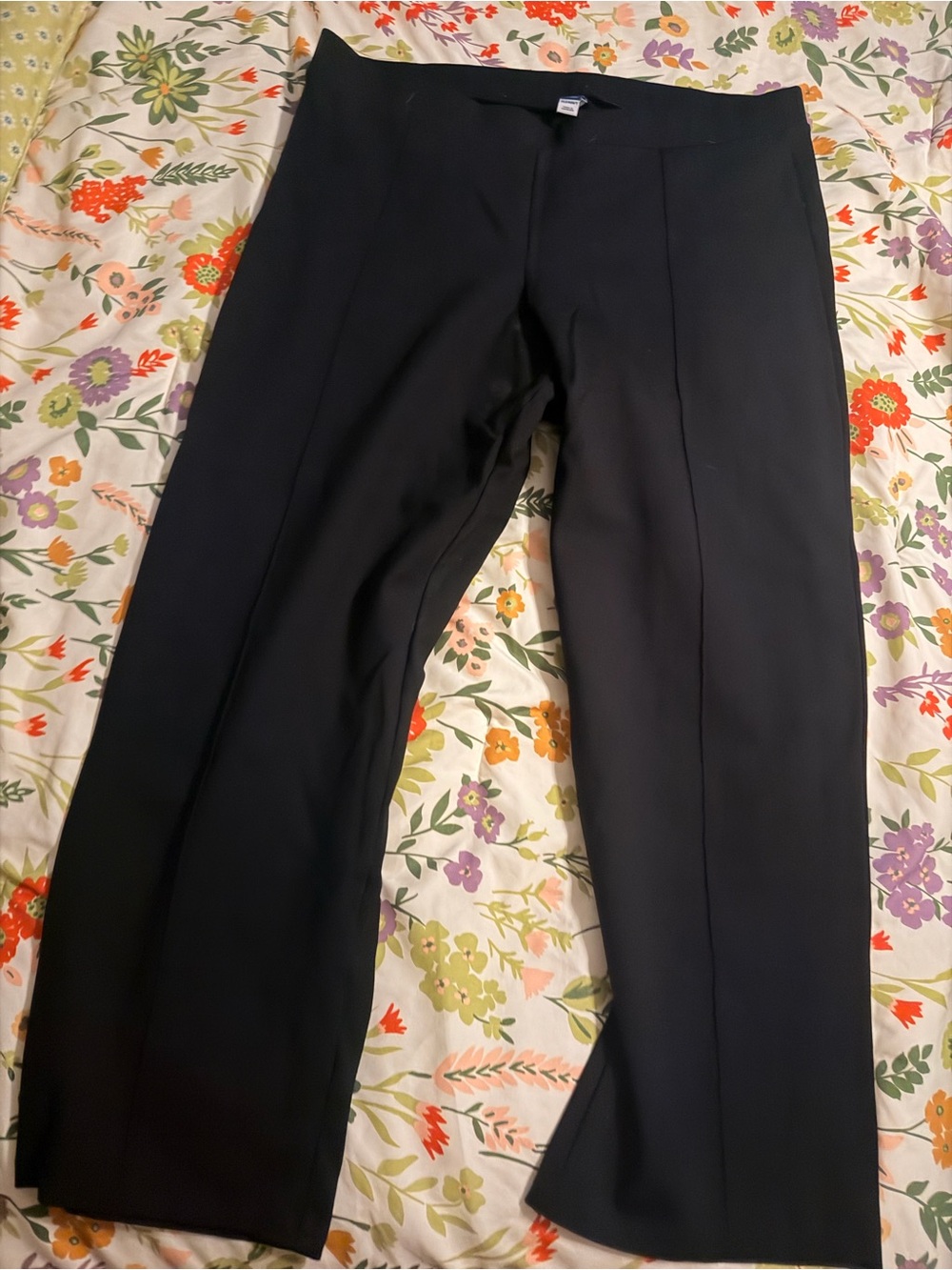 Black Straight-Leg Dress Pants XXL Tall